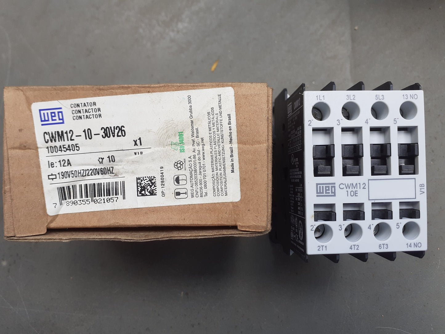 Contator WEG CWM12-10 12A