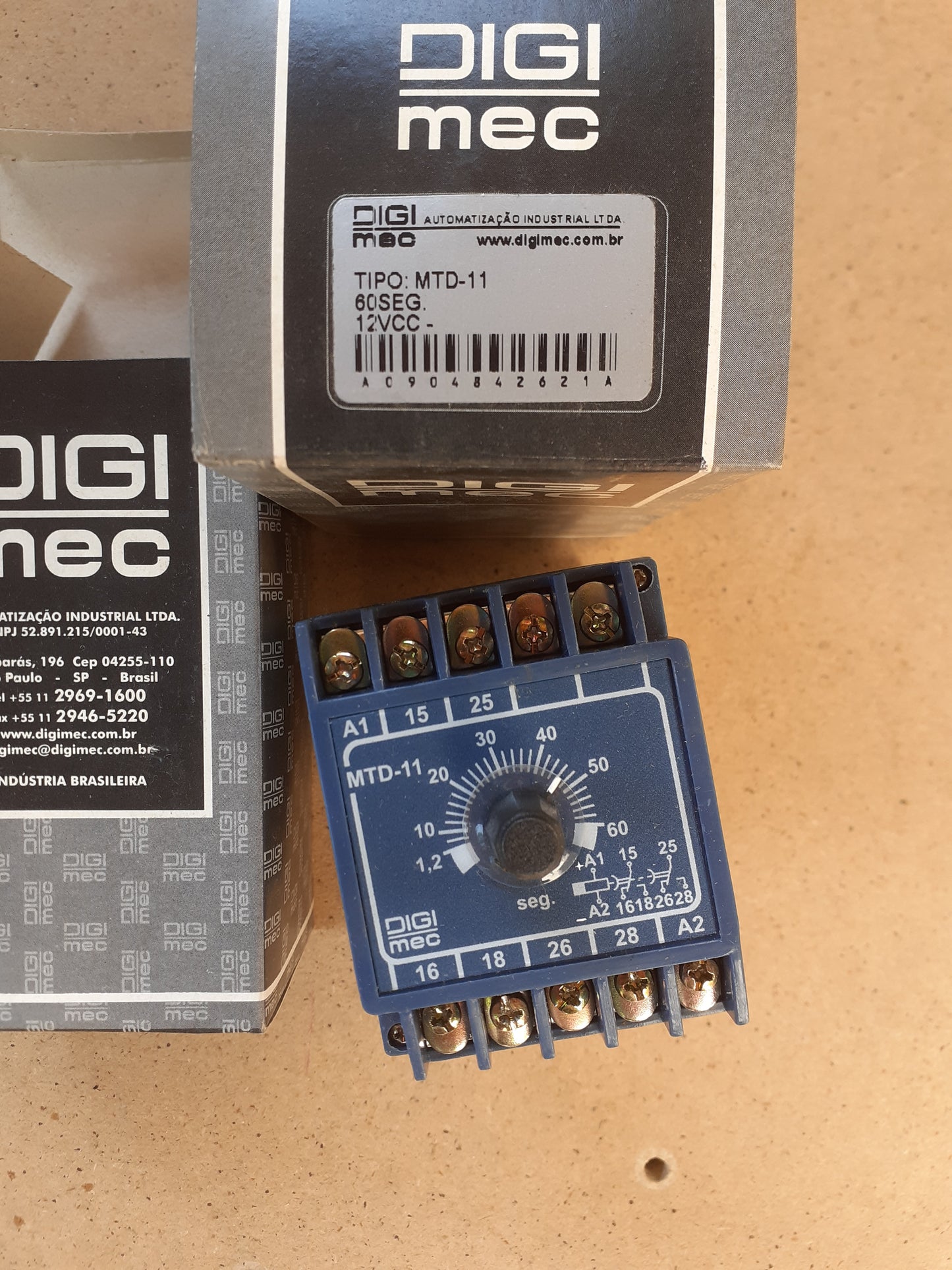 Temporizador Digimec MTD-11 50seg 12VCC