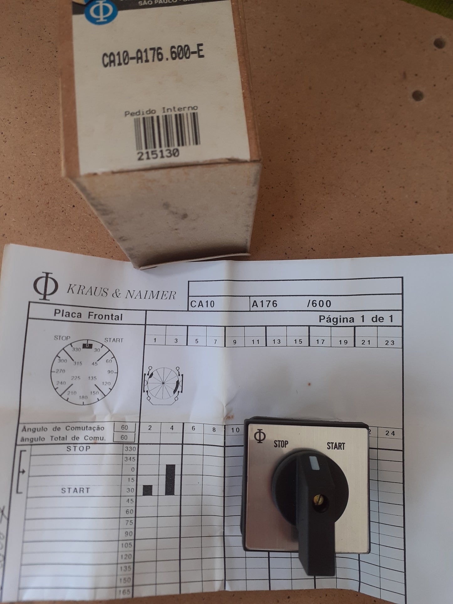 Comutadora Kraus Naimer CA10A176 600E