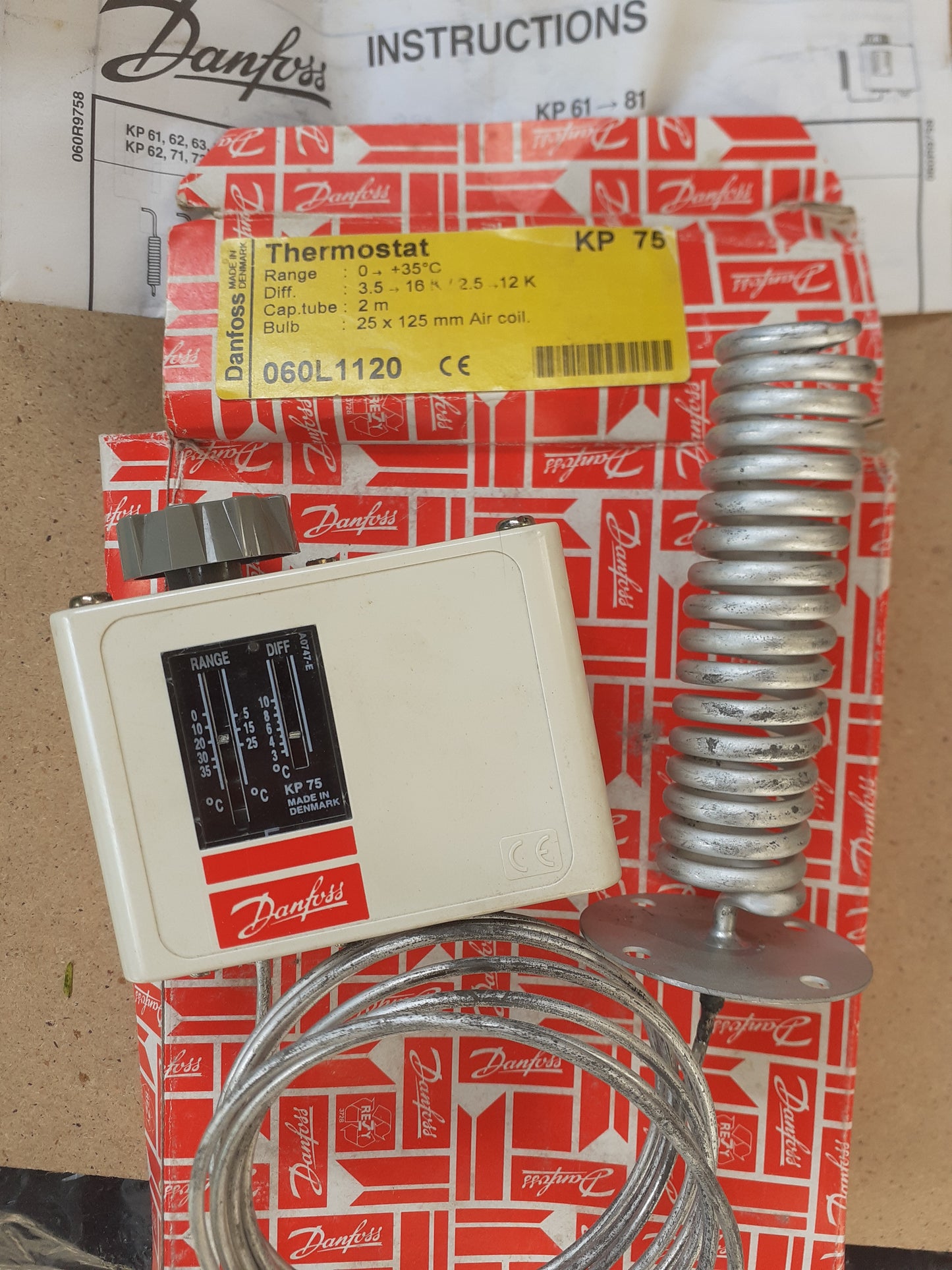 Termostato Danfoss KP75 06021120