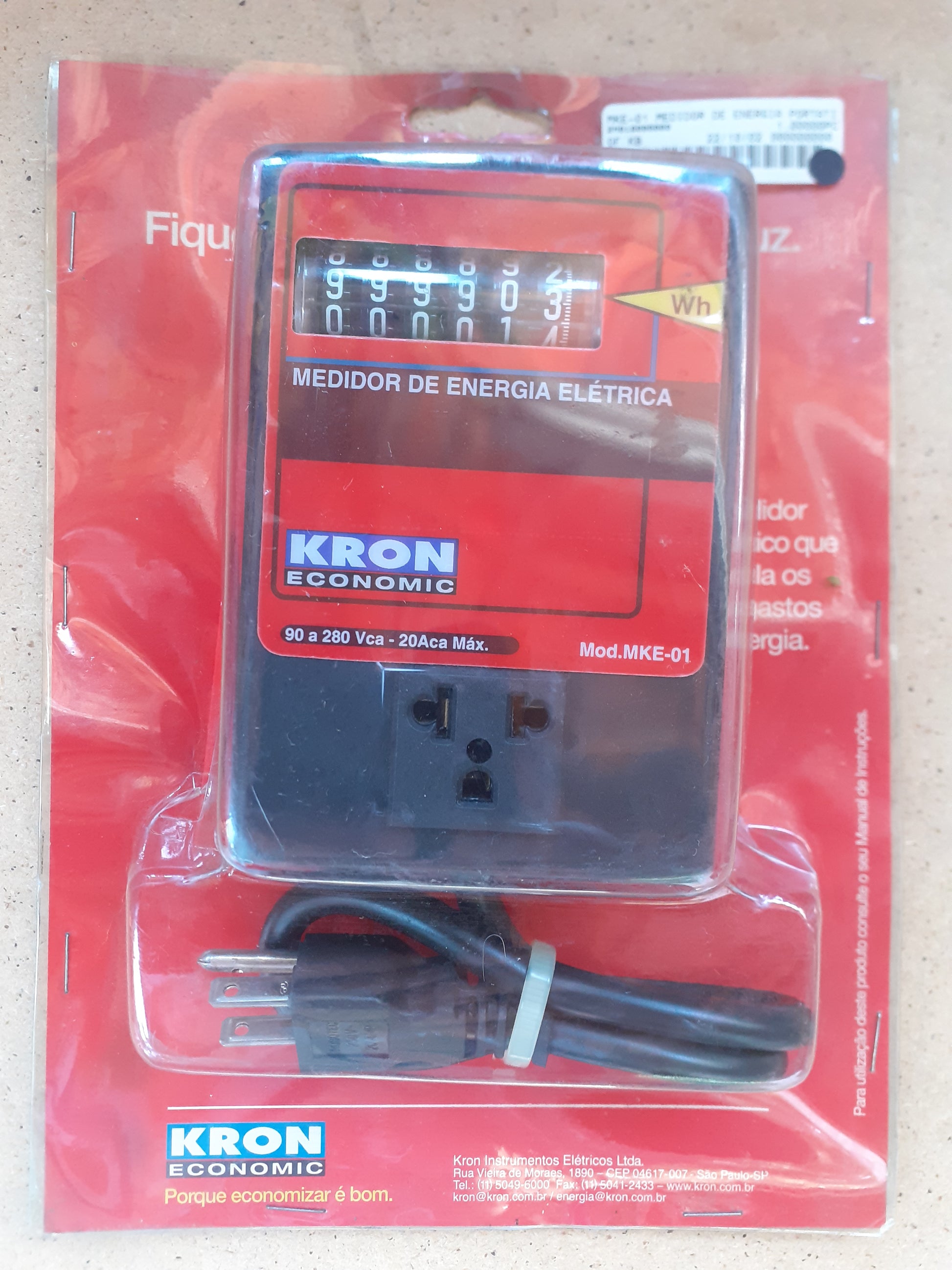 Medidor Kron MKE-01 90-280V 20A