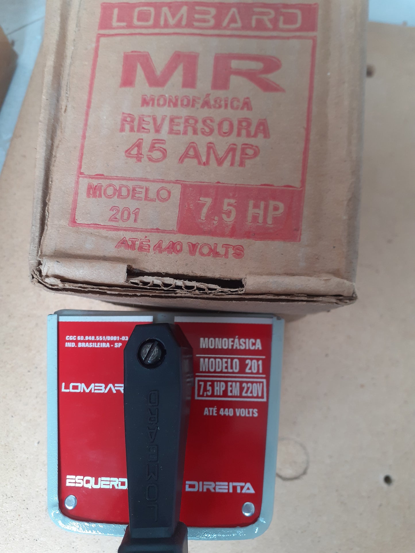 Chave Lombard Mod 201 MR 45A