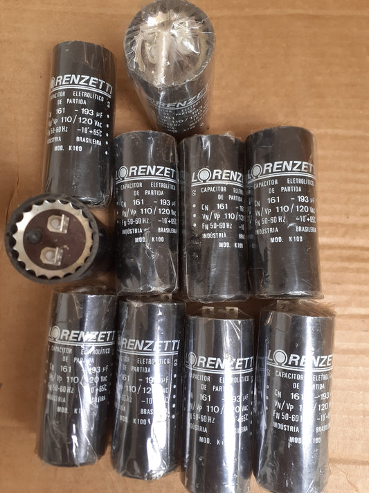 Capacitor Lorenzetti 161-193uF 110V 35x85mm