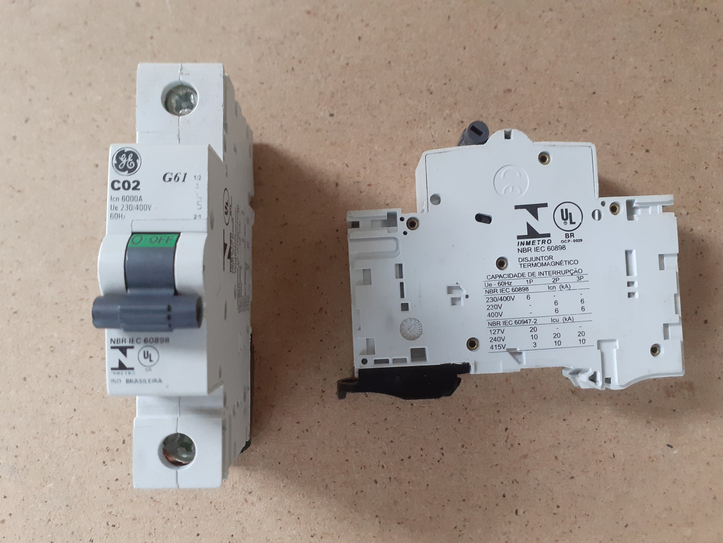Disjuntor GE DIN G61C02
