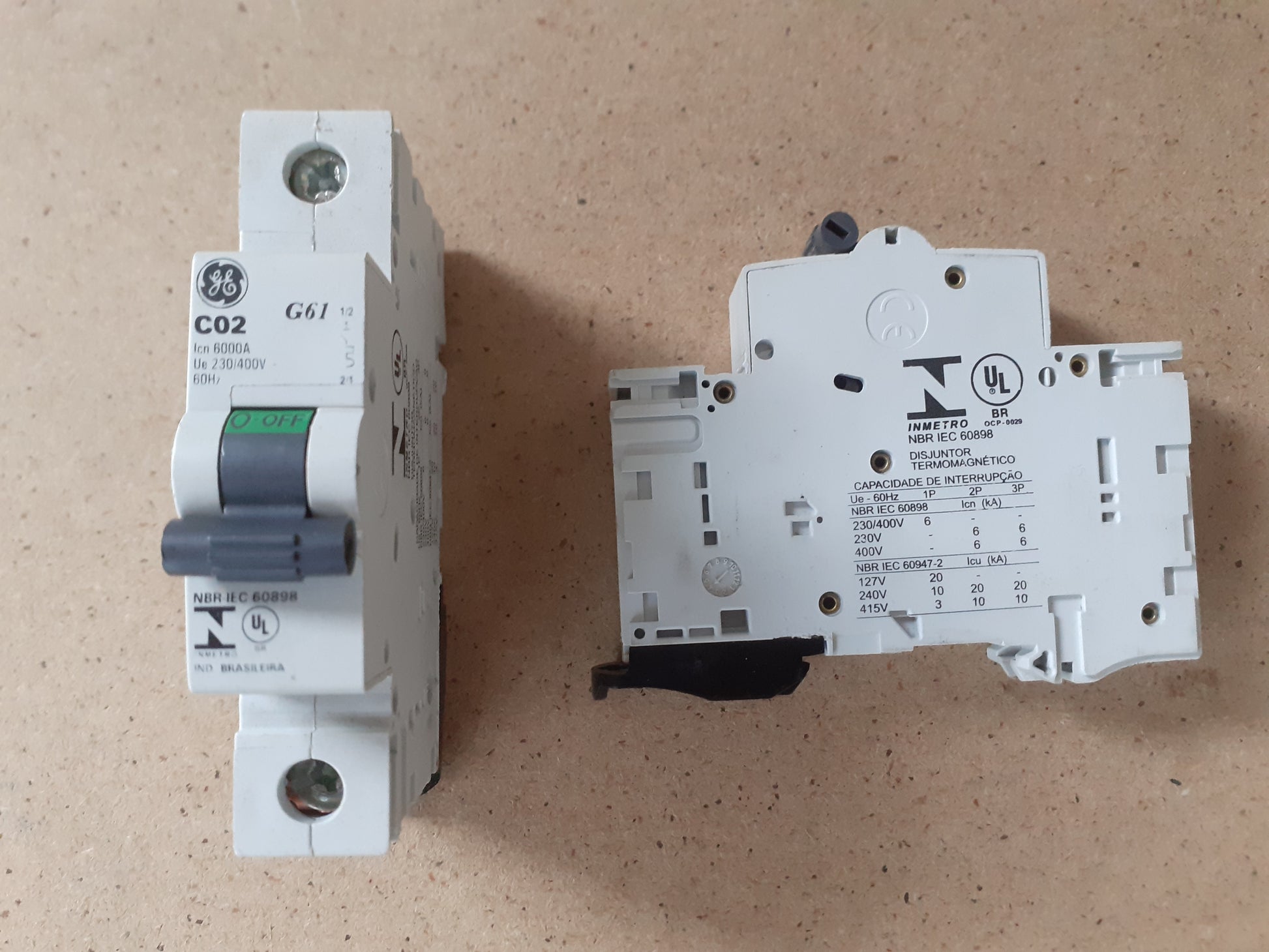 Disjuntor GE DIN G61C02