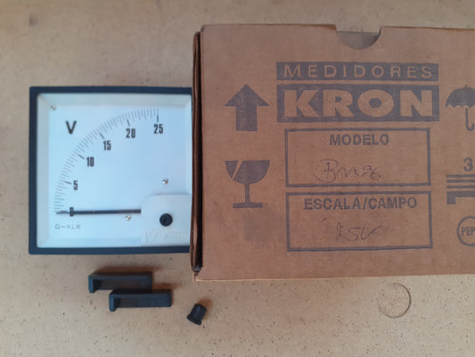 Voltimetro Kron BM96 25VCC