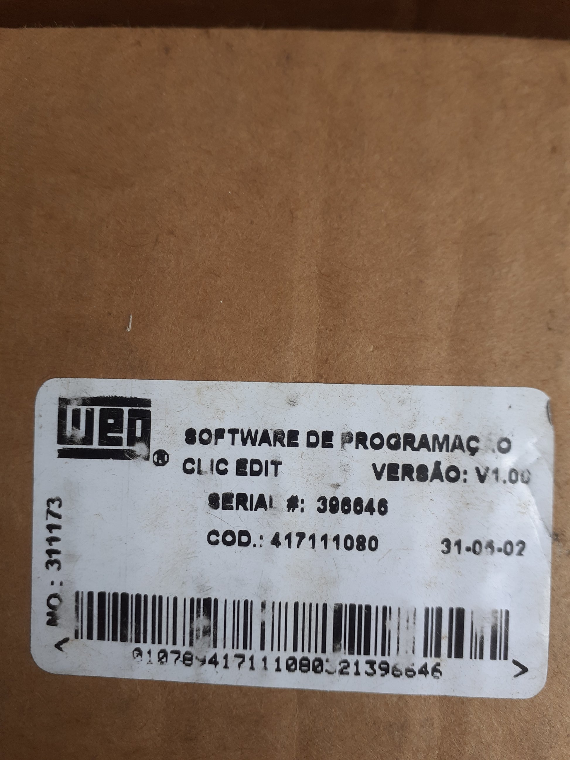 Software WEG 417111080 V2.00