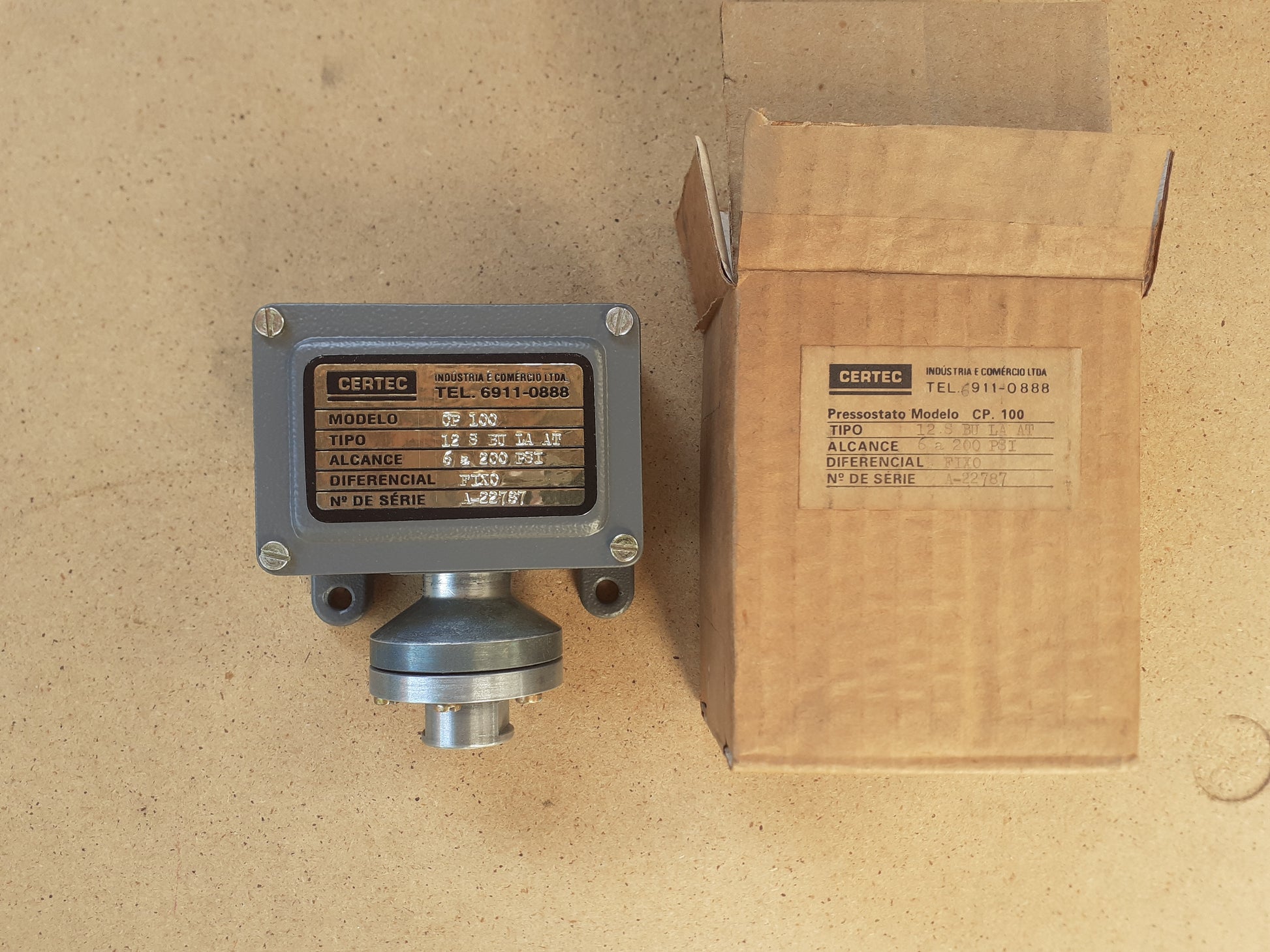 Pressostato Certec CP100