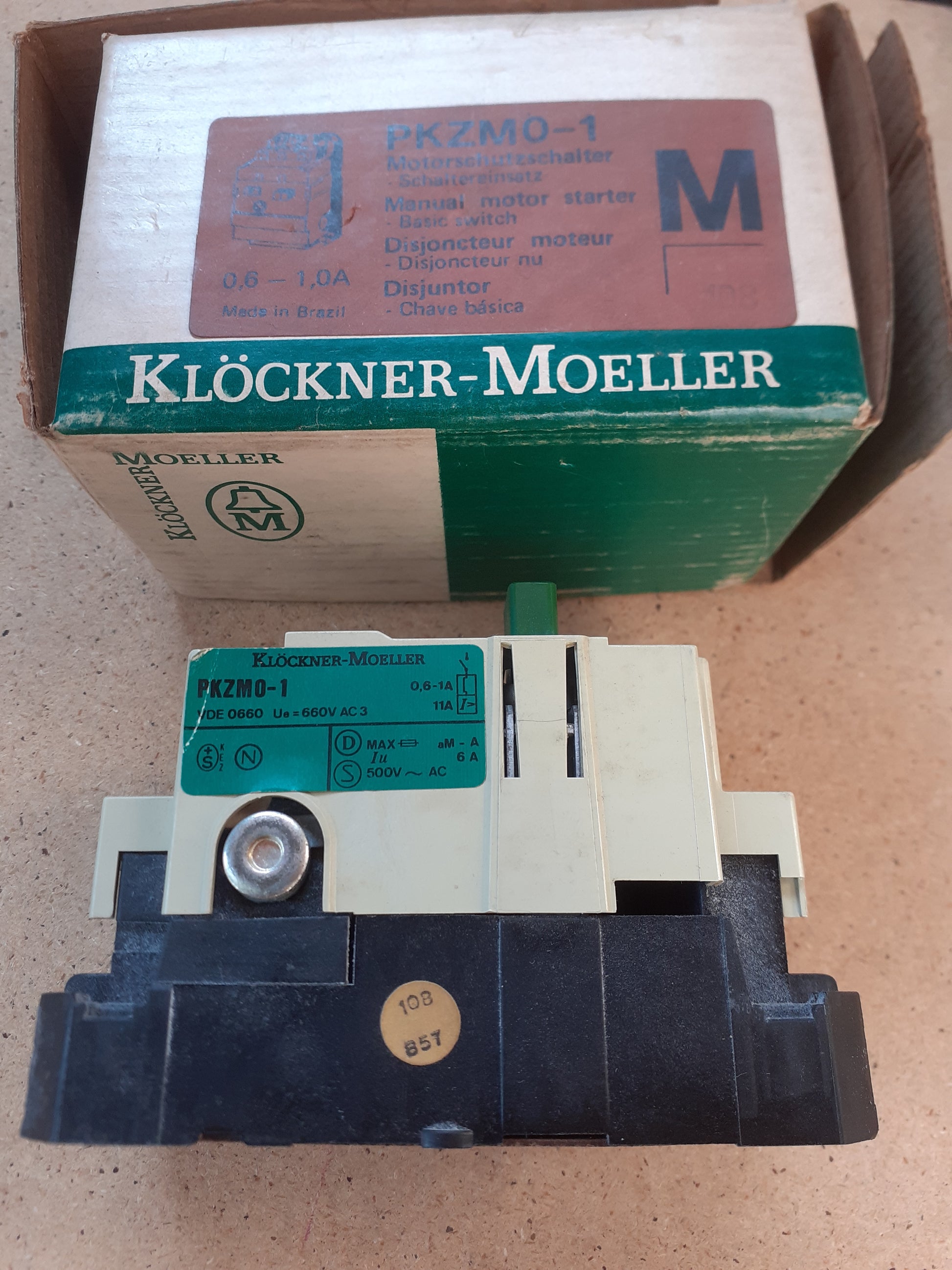 Disjuntor motor Klockner Moeller PKZM0-1
