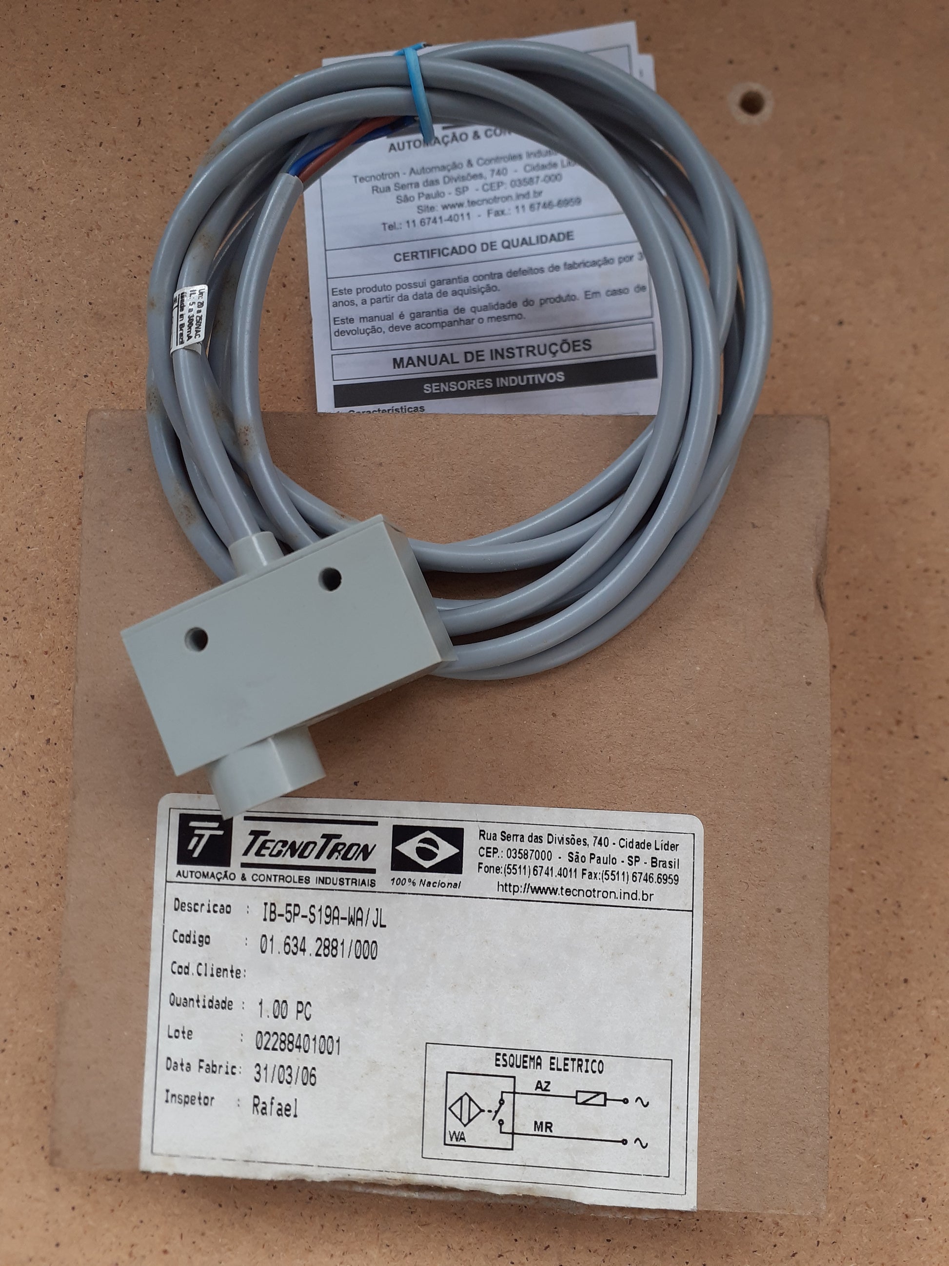 Sensor Tecnotron IB-5P-S19A-WA-JL