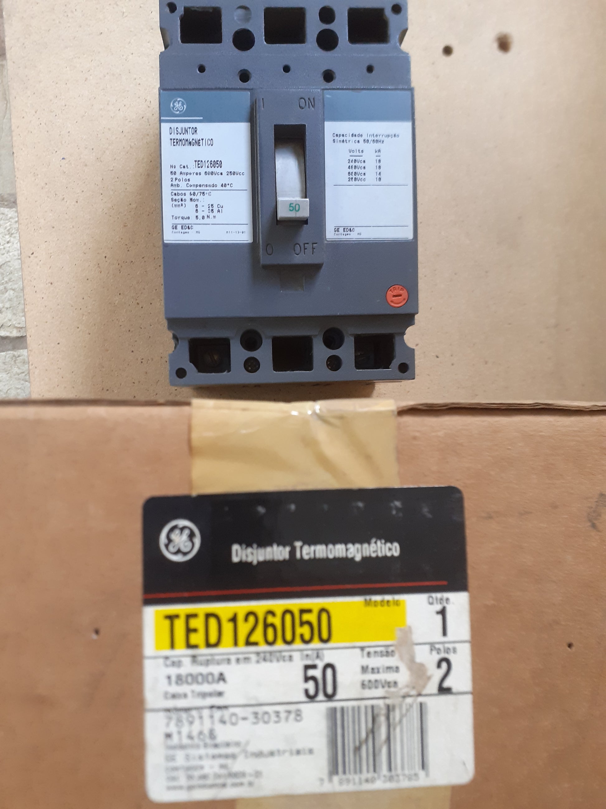 Disjuntor GE TED12650